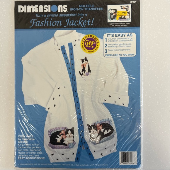 Cozy Cats vintage iron on transfers - Picture 11 of 13